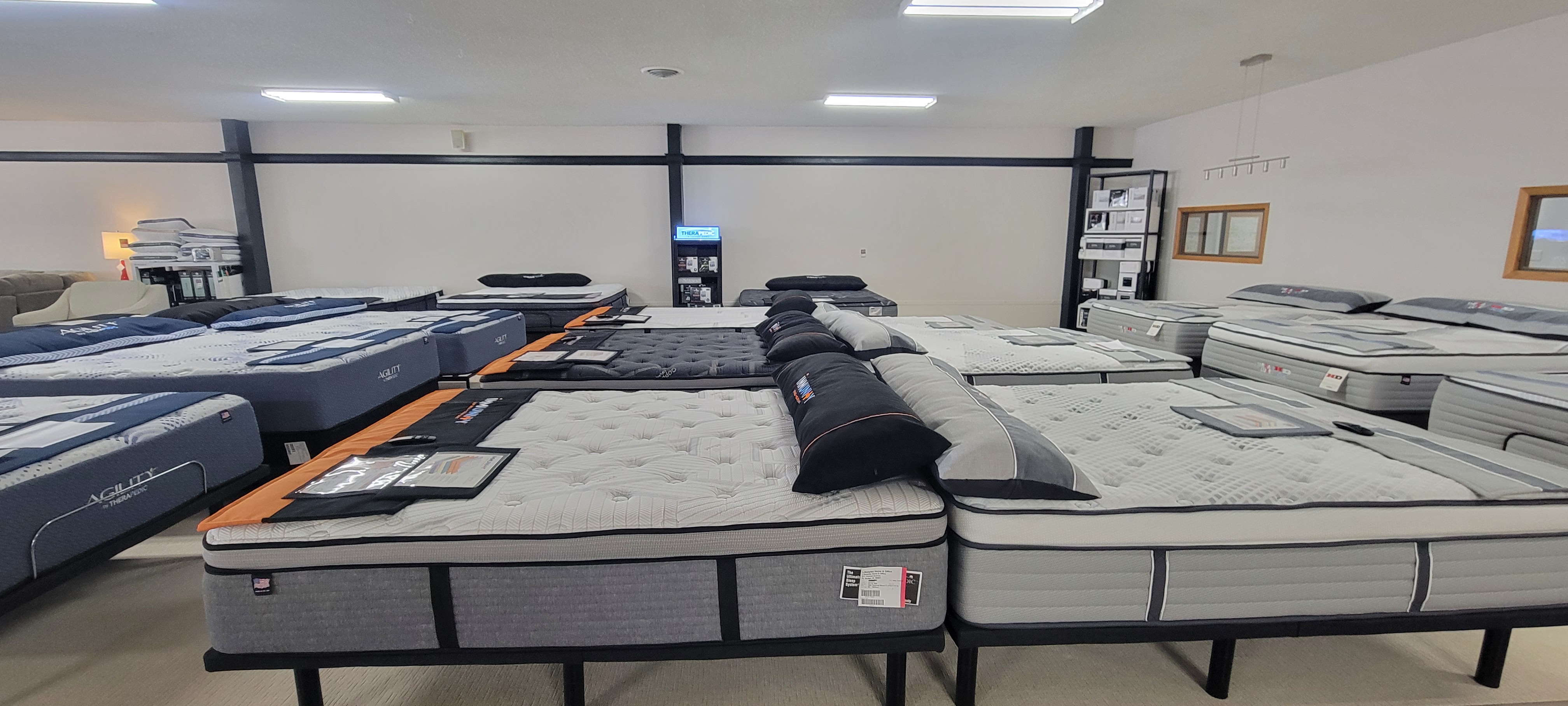 Mattress showroom detail