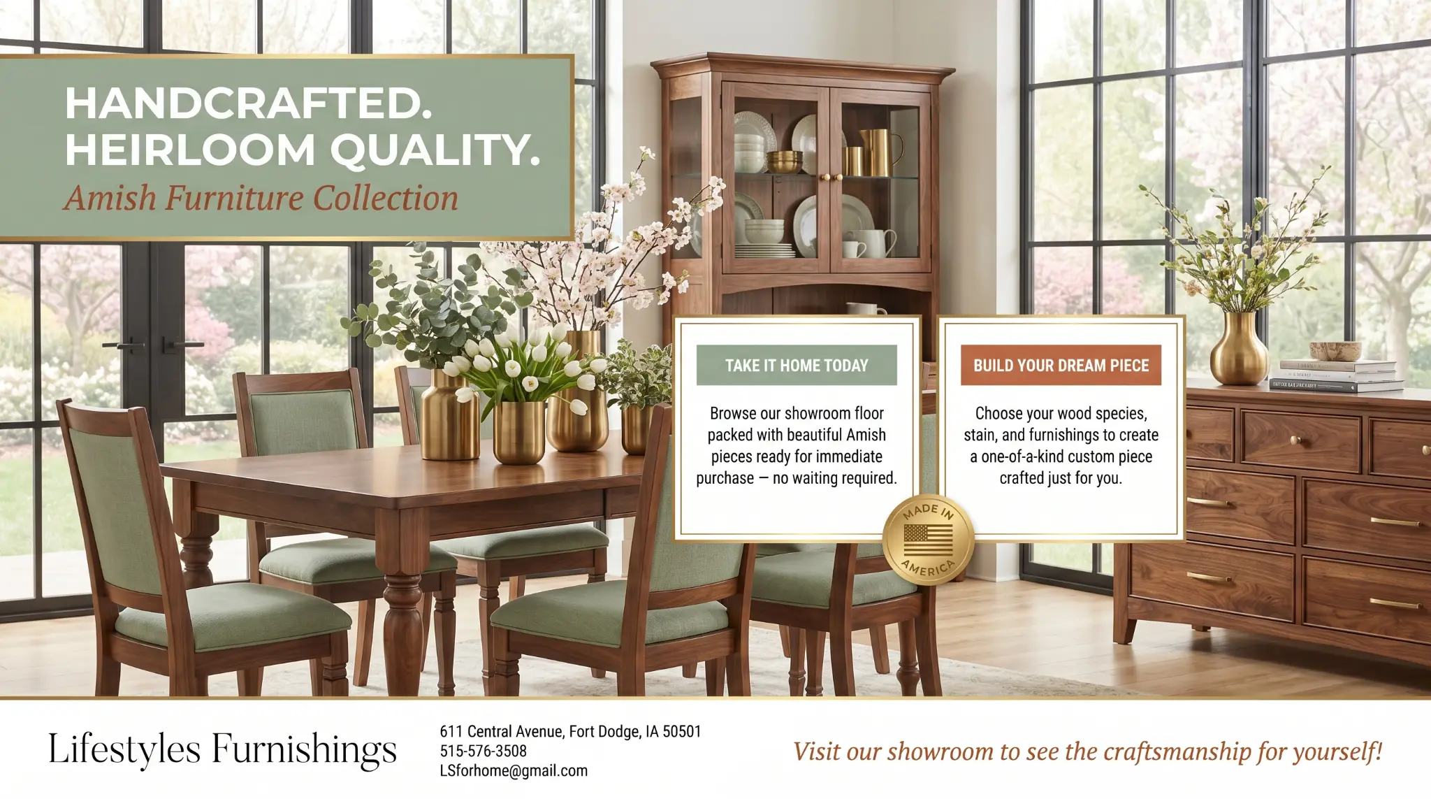 Handcrafted Amish Furniture Collection β Lifestyles Furnishings